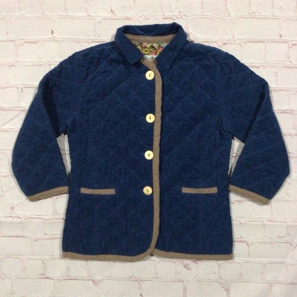 Papo d'Anjo Other - Papo d’ Anjo Blue Quilted Corduroy Coat - Size 6Y